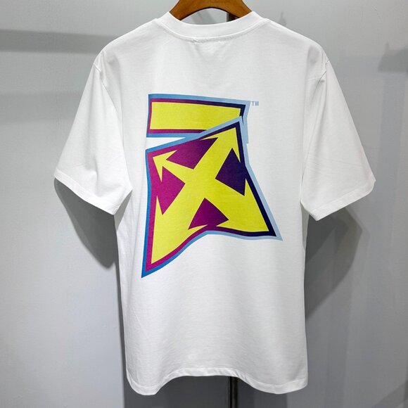 Off-White Colorful Arrow Graphic Print White T-Shirt - Picture 2 of 6